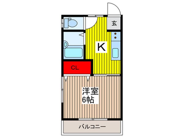 ハイツたちばなⅢの物件間取画像